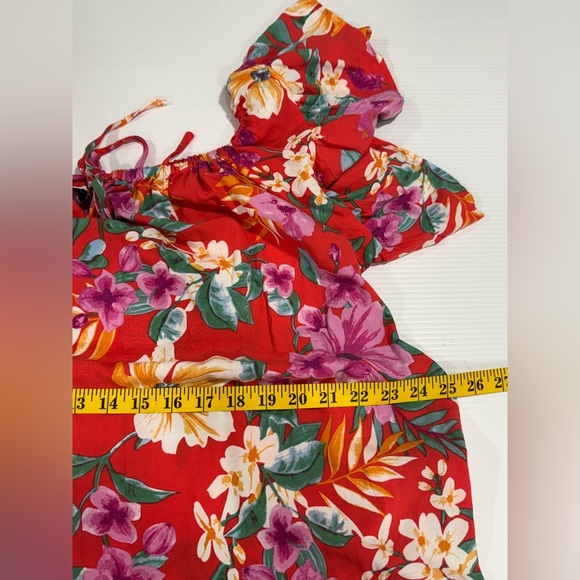 Women's Cynthia Rowley Pink Floral Mini Dress NO TAG indicating SIZE - Picture 10 of 12